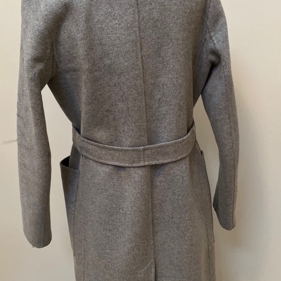 Soia & Kyo Two Tone Grey Shawl Collar Robe Coat - Picture 11 of 16